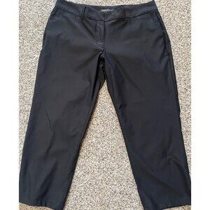 Nike Golf DriFit Black Cropped Pants Capri Casual Womens Size 14